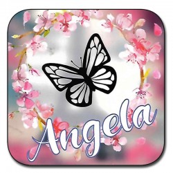 Have your name on a coaster - Buttefly Background 3