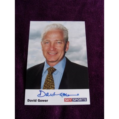 David Gower autograph 1