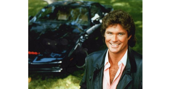 David Hasselhoff Autograph Knight Rider 5508