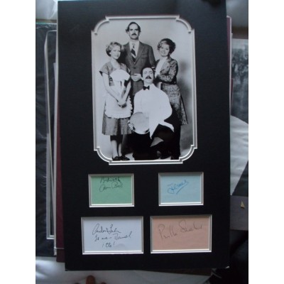 Fawlty Towers starring cast autographs Cleese Scales Booth Sachs