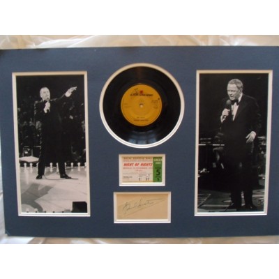 Frank Sinatra autograph w/ Vinyl