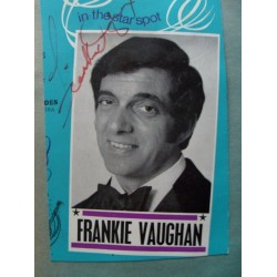 Frankie Vaughan autograph