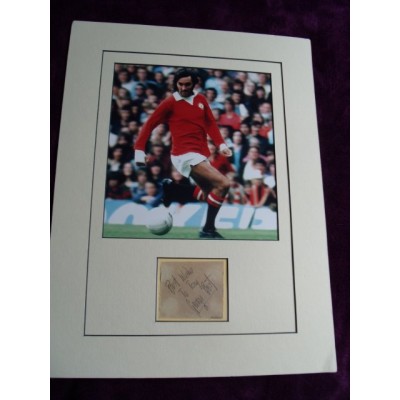 George Best dedicated autograph (Ireland; Manchester United)