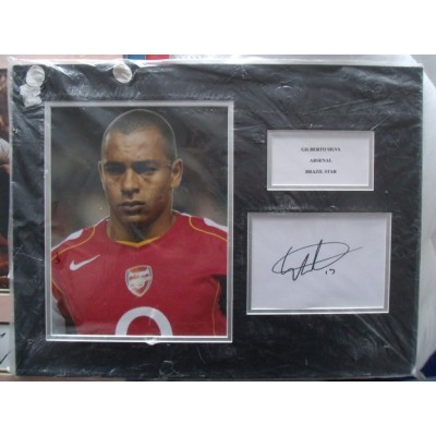 Gilberto Silva autograph (Arsenal, Brazil)