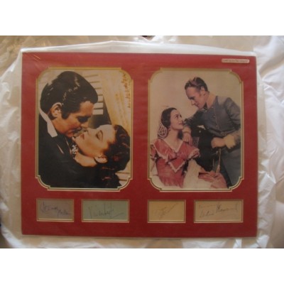 Gone With the Wind main cast autographs