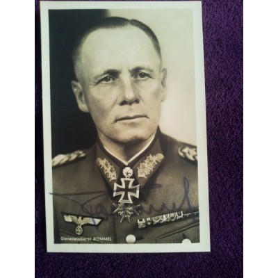 Erwin Rommel autograph