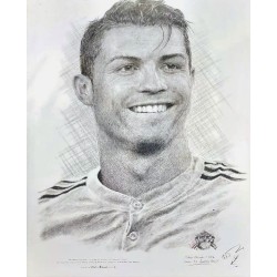 Jonathan Wood pencil drawing - Cristiano Ronaldo 2