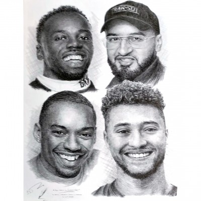 Jonathan Wood pencil drawing - JLS