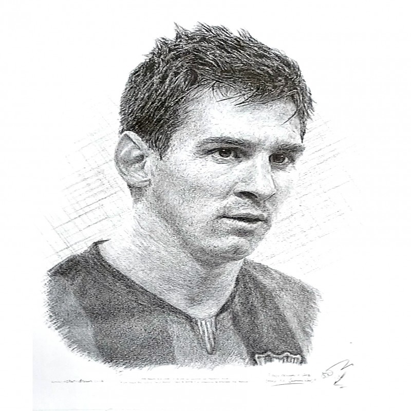 Lionel Messi Drawing by Shreyas Pailkar - Pixels