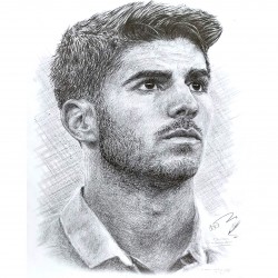 Jonathan Wood pencil drawing - Marco Asensio