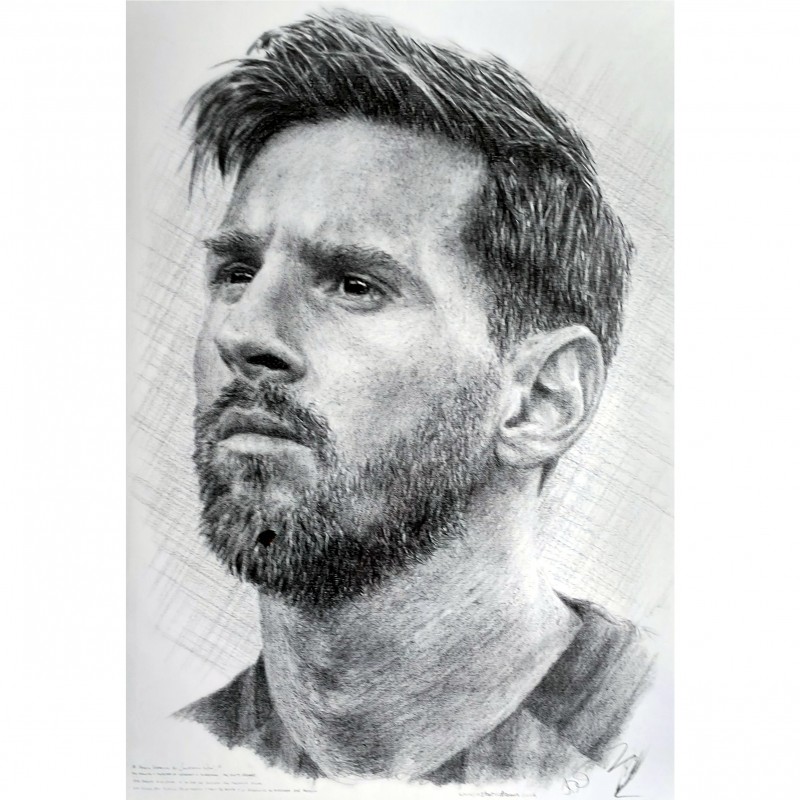 Lionel Messi ball pen Drawing : r/fanart