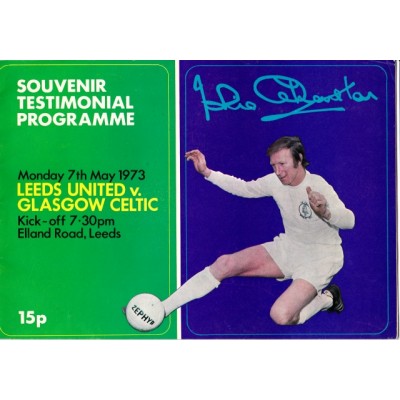 Jack Charlton Signed Souvenir Programme (Leeds)