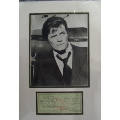 Jack Lord autograph Signed Cheque (Hawaii Five-O)
