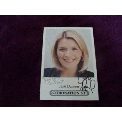 Jane Danson autograph (Coronation Street)