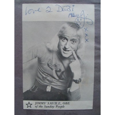 Jimmy Savile autograph