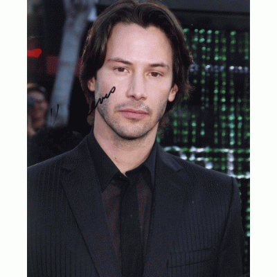 Keanu Reeves autograph (The Matrix; John Wick)