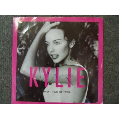 Kylie Minogue Signed Vinyl Record (What Kind of Fool)