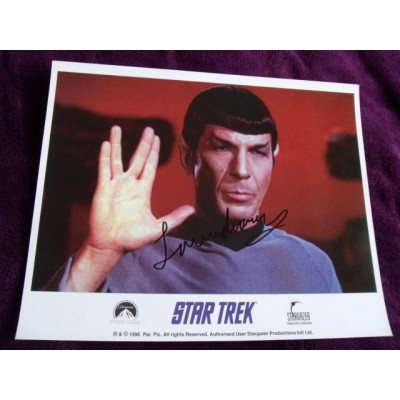 Leonard Nimoy autograph (Star Trek)