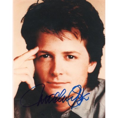 Michael J Fox autograph Back to The Future etc