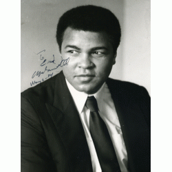 Muhammad Ali dedicated autograph