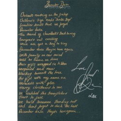 Janet Devlin Signed Lyric Sheet (The X Factor)