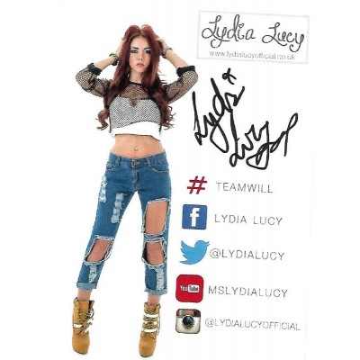 Lydia Lucy autograph (The X Factor; The Voice)