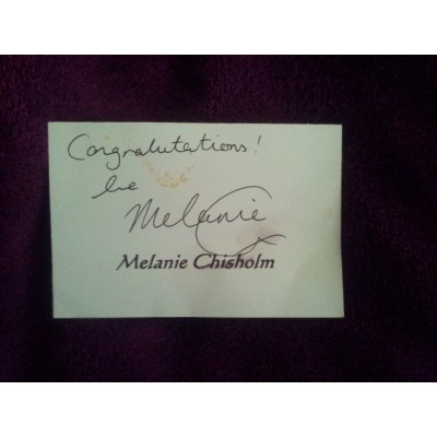 Melanie C autograph 6 (Spice Girls)