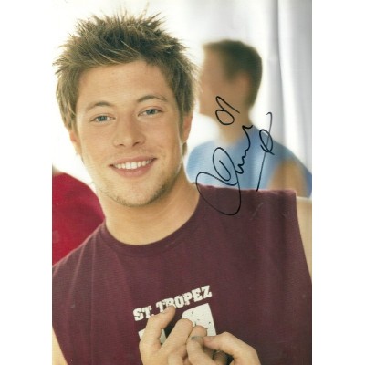 Duncan James autograph 1 (Blue; Hollyoaks)