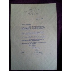 Bing Crosby Signed Letter 1935