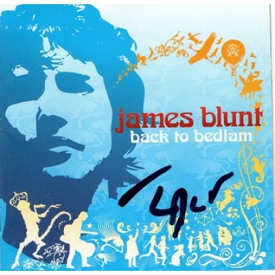 James Blunt Signed Album Cover 'Back to Bedlam'