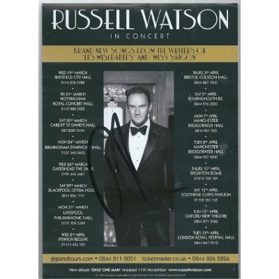 Russell Watson autograph