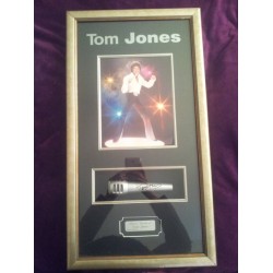 Tom Jones Signed/Framed Microphone