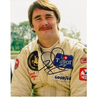 Nigel Mansell autograph 2