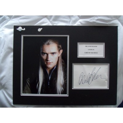 Orlando Bloom autograph AFTAL 4 (The Lord of the Rings)