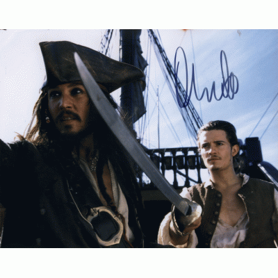 Orlando Bloom autograph (Pirates of the Caribbean)