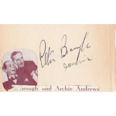 Peter Brough autograph