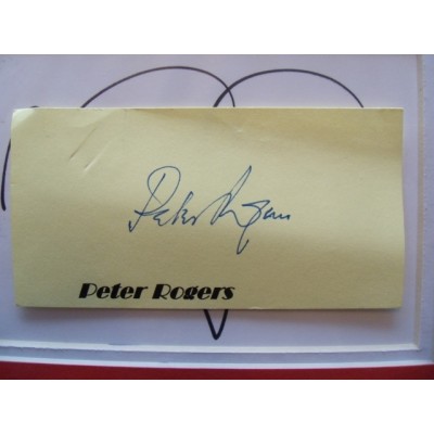 Peter Rogers Carry on autograph