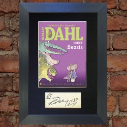 Roald Dahl Pre-Printed Autograph (Dirty Beasts)