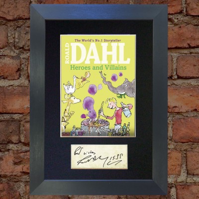Roald Dahl Pre-Printed Autograph (Heroes and Villains)