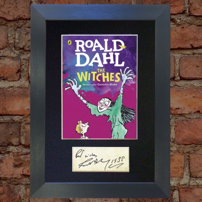 Roald Dahl Pre-Printed Autograph (The Witches)