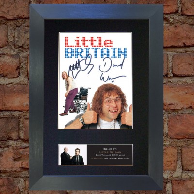 David Walliams and Matt Lucas Pre-Printed Autograph (Little Britain)