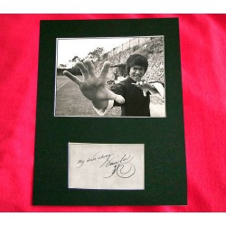 Bruce Lee Pre-Printed Autograph