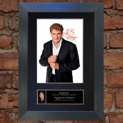 David Hasselhoff Pre-Printed autograph