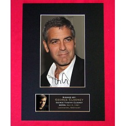 George Clooney Pre-Printed autograph