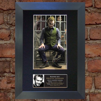 Heath Ledger Pre-Printed autograph (The Dark Knight)