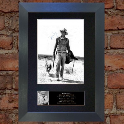 John Wayne Pre-Printed Autograph (Hondo)