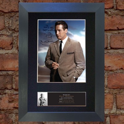 Paul Newman Pre-Printed autograph (The Hustler; Cool Hand Luke)