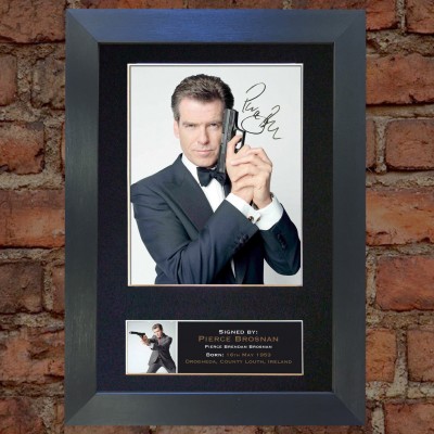 Pierce Brosnan Pre-Printed Autograph (James Bond)