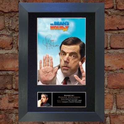 Rowan Atkinson Pre-Printed Autograph (Mr Bean)