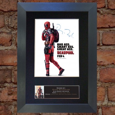Ryan Reynolds Pre-Printed autograph (Deadpool)